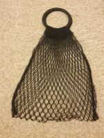 Sac filet ideal pour les courses noir nylon résistant