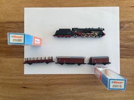 Minitrix N 2909 Schlepptenderlok BR 01-236 DB plus 3 Wagen!