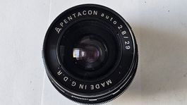 Pentacon Auto 29mm f/2.8 M42 Wide Angle Lens + Case GDR