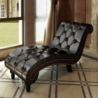 Chaise longue Marron Similicuir