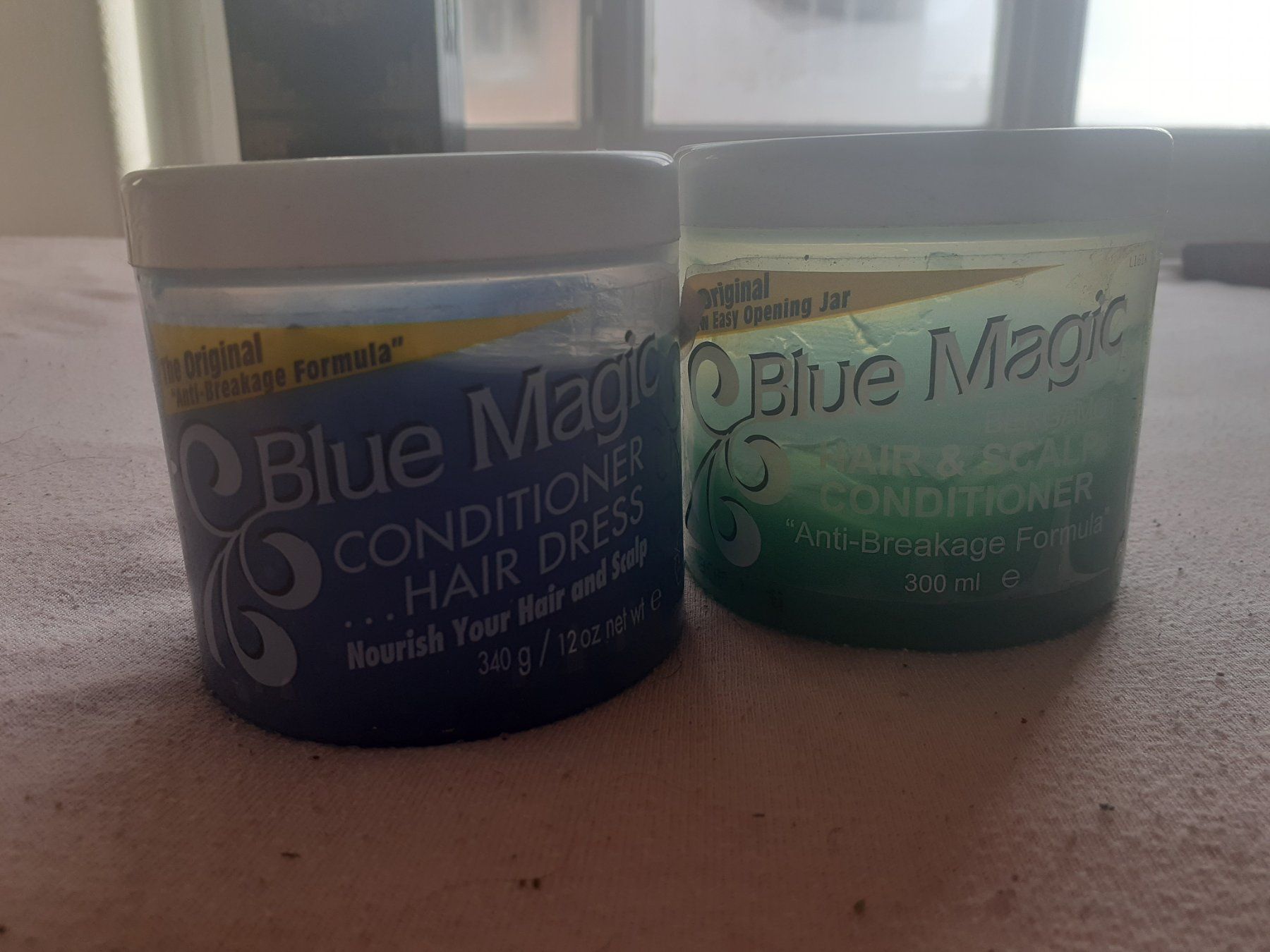 Prodotti per capelli: 2 Pots de crème cheveux Blue Magic Conditioner Bleu et Vert – Usato da Lausanne venduto da rho_h68s 1