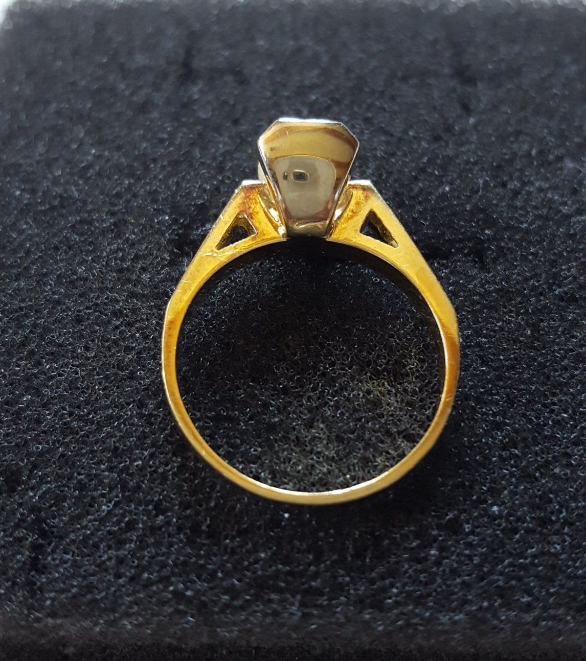 Anelli: Massiv Gold 750 Ring Mit Perle 18 Karat – Usato da Wald ZH venduto da Dasilver 4