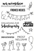 Silikonstempel Neujahr