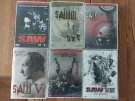 SAW Filmreihe DVDs 1-7 Konvolut guter Zustand