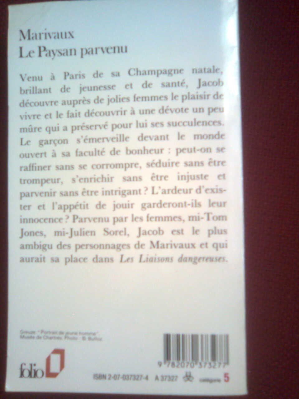 Libri: Pierre de Marivaux  Le Paysan parvenu – Usato da Basel venduto da Alacant 1