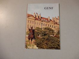 Genf Vintage Reiseführer Stadtprospekt 1960er Jahre