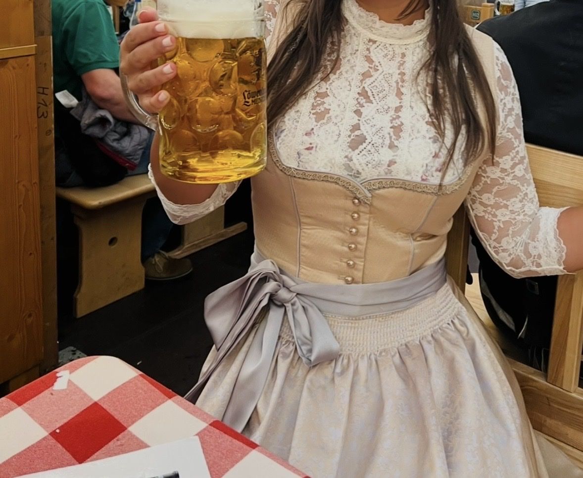 Costumi: Dirndl Millefogle (50cm) beige – Usato da Bern venduto da tar_nt8s