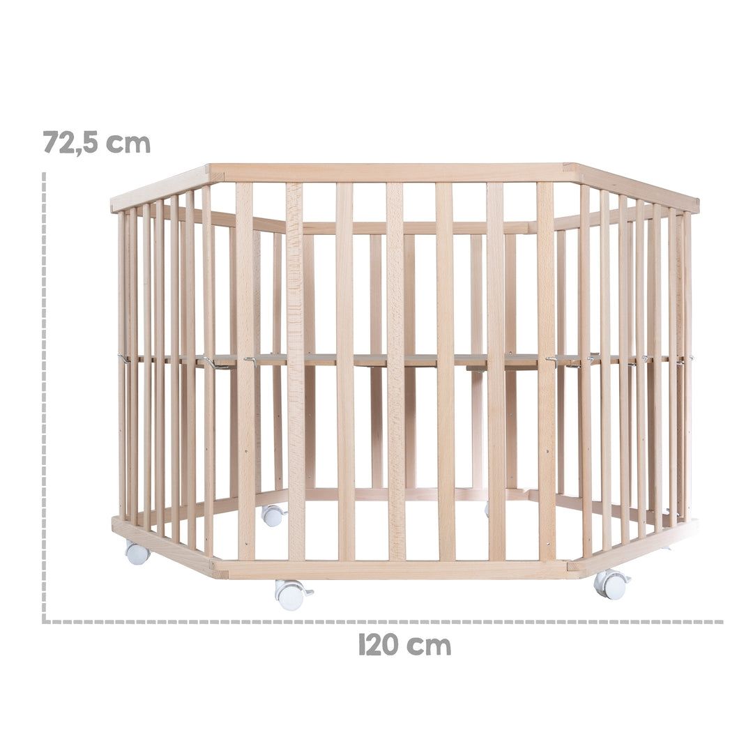 Box & Barriere di sicurezza: Roba Laufgitter 6-eckig, Design "Adam & Eule" inkl. Matratze – Usato da Felben-Wellhausen venduto da B016856 6