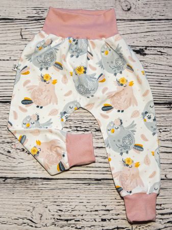 Pumphose mit Süsse Vögelchen Gr.80/86 - NEU