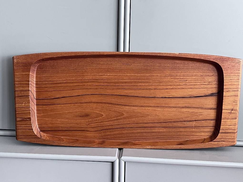 Pareti & Soffitti: Wiggers Teak Tablett – Mid Century Design Denmark – Usato da Zürich venduto da Ikle00 2