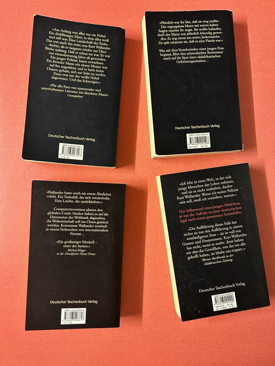 Libri: Henning Mankell 4 Buecher Konvolut gebrauchte Zustand – Usato da Lanzenhäusern venduto da vic63 4