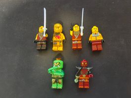 LEGO Ninjago - 6 Minifiguren mit Zubehör