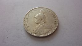 Silbermünze deutsche Kolonie : eine Rupie Ostafrika 1907
