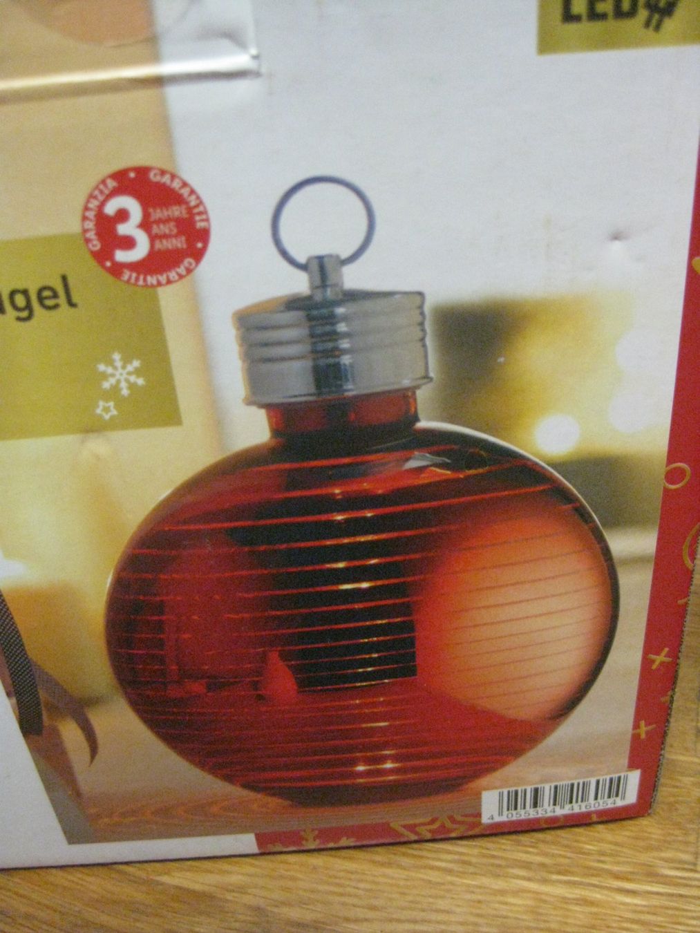 Tutte le decorazioni: Grosse originelle LED ROTE Kugel zum stellen oder hängen – Nuovo e nell'imballaggio originale da Romanshorn venduto da Wazoohandlung 1