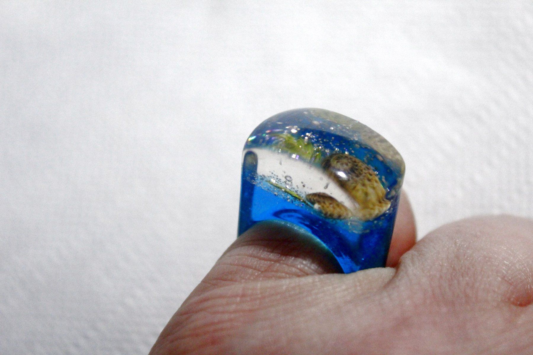 Anelli: Vintage Space-Age - Ring mit Muschel, Seestern, Seeigel, usw – Nuovo (secondo la descrizione) da Bern venduto da Vitaneuf 1