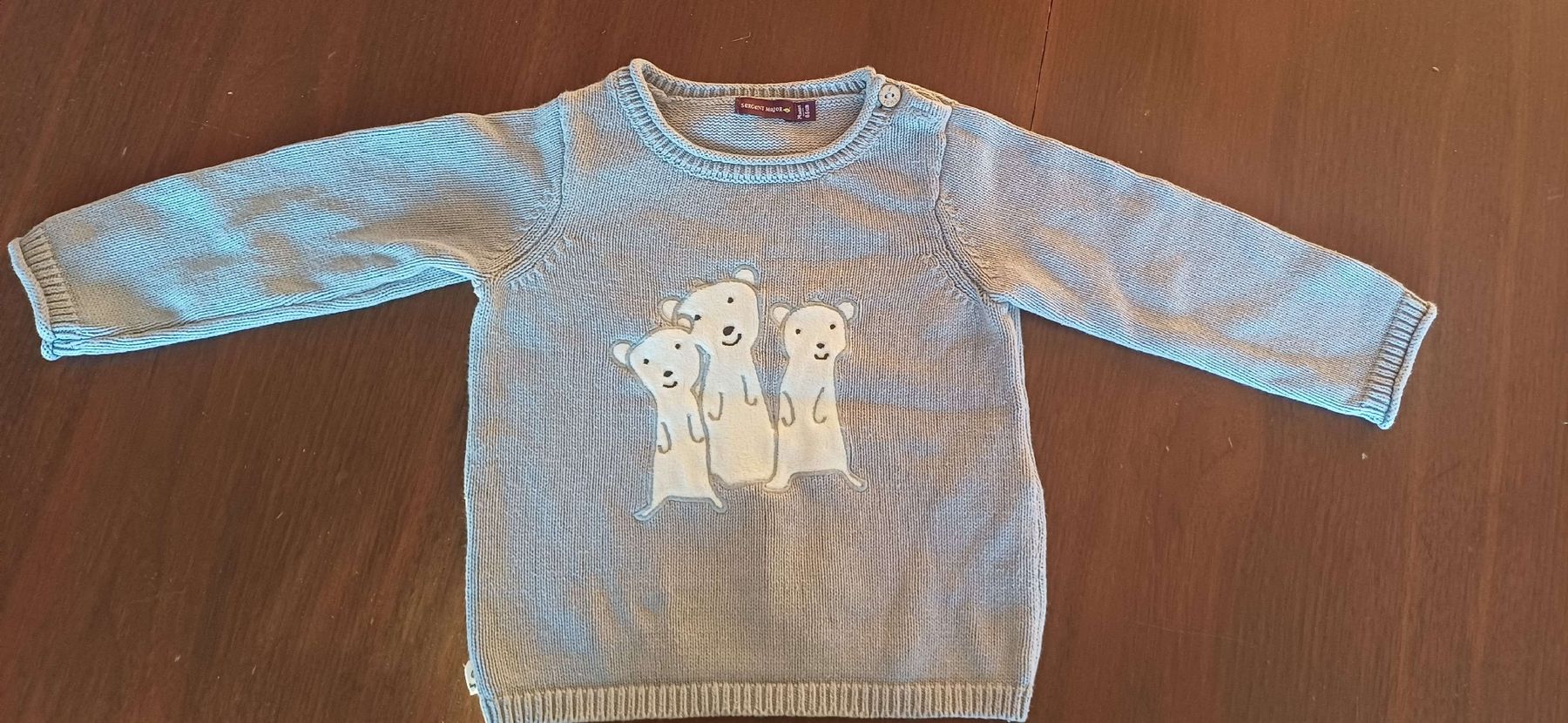 Maglioni & Felpe: Sergent Major Kinder Pullover hellblau Grösse 86 – Usato da Riniken venduto da Lessy- 2