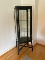 Glasvitrine mit Alurahmen Ikea FABRIKÖR dunkelgrau