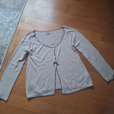Schöne Tina Wodstrup Jacke, Gr. M jedoch eher L, Farbe beige