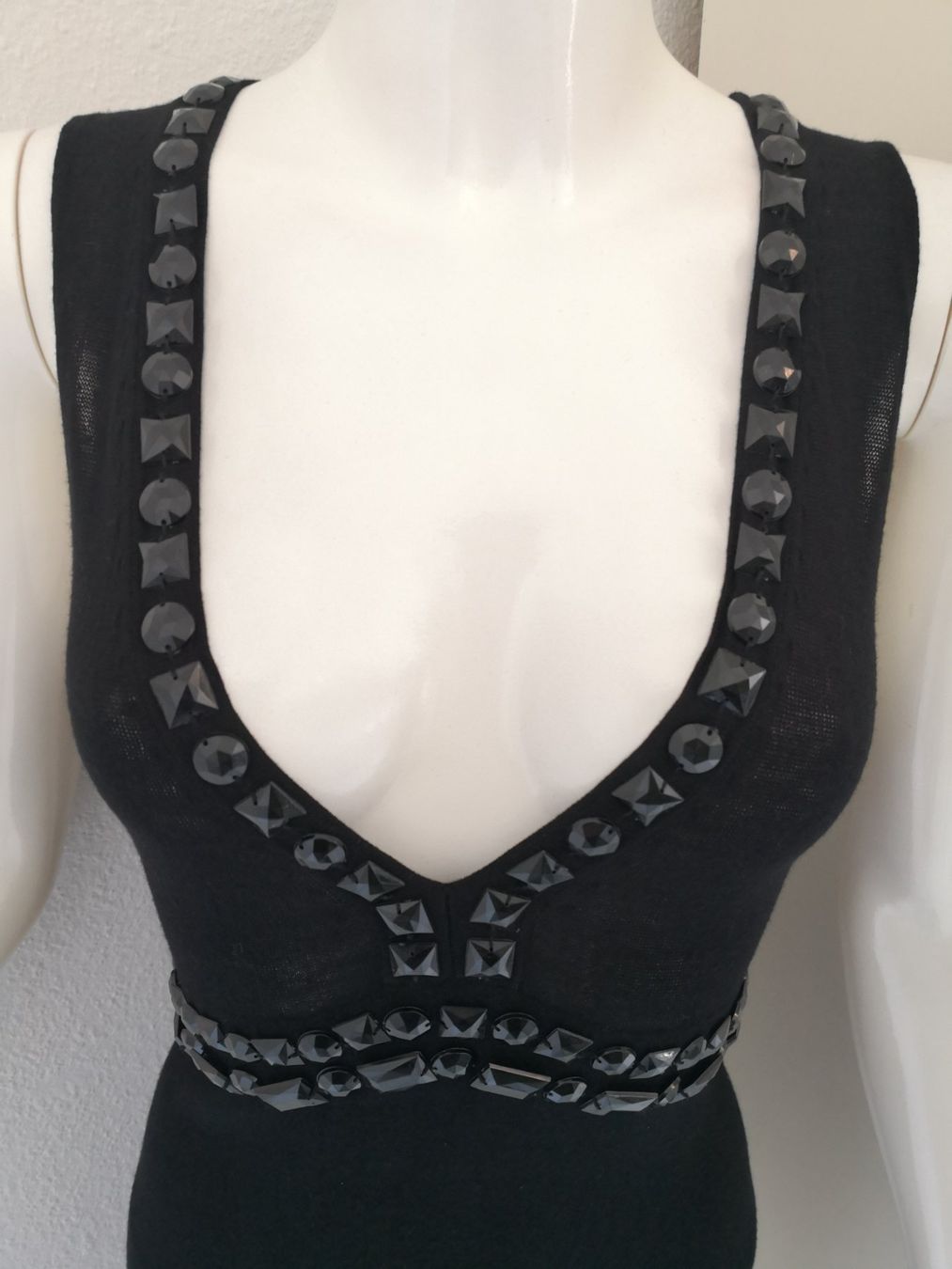 Mango Top: 🤩MANGO SUIT STRICK-TOP SCHWARZ MIT STEINEN – Nuovo (secondo la descrizione) da Olten venduto da Naja-Twins-Twins 9
