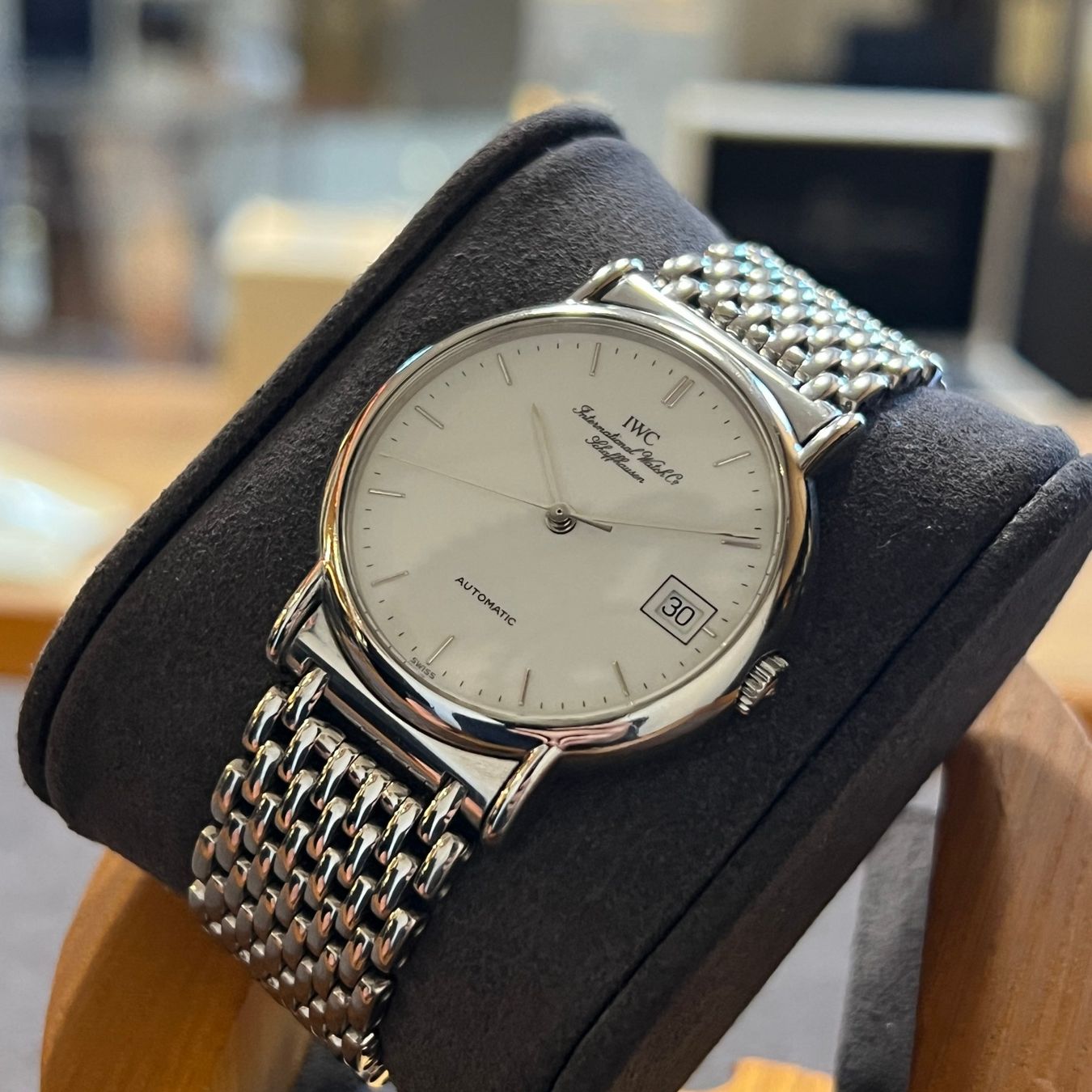 IWC Uhren: IWC Portofino Automatic White Dial Full Set 3513 – Gebraucht aus Carouge GE von Watchaser 8