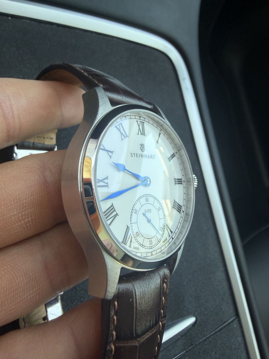 Steinhart Orologi: MARINE CHRONOMETER 42 WHITE ROMAN – Usato da Winterthur venduto da RN-789 1