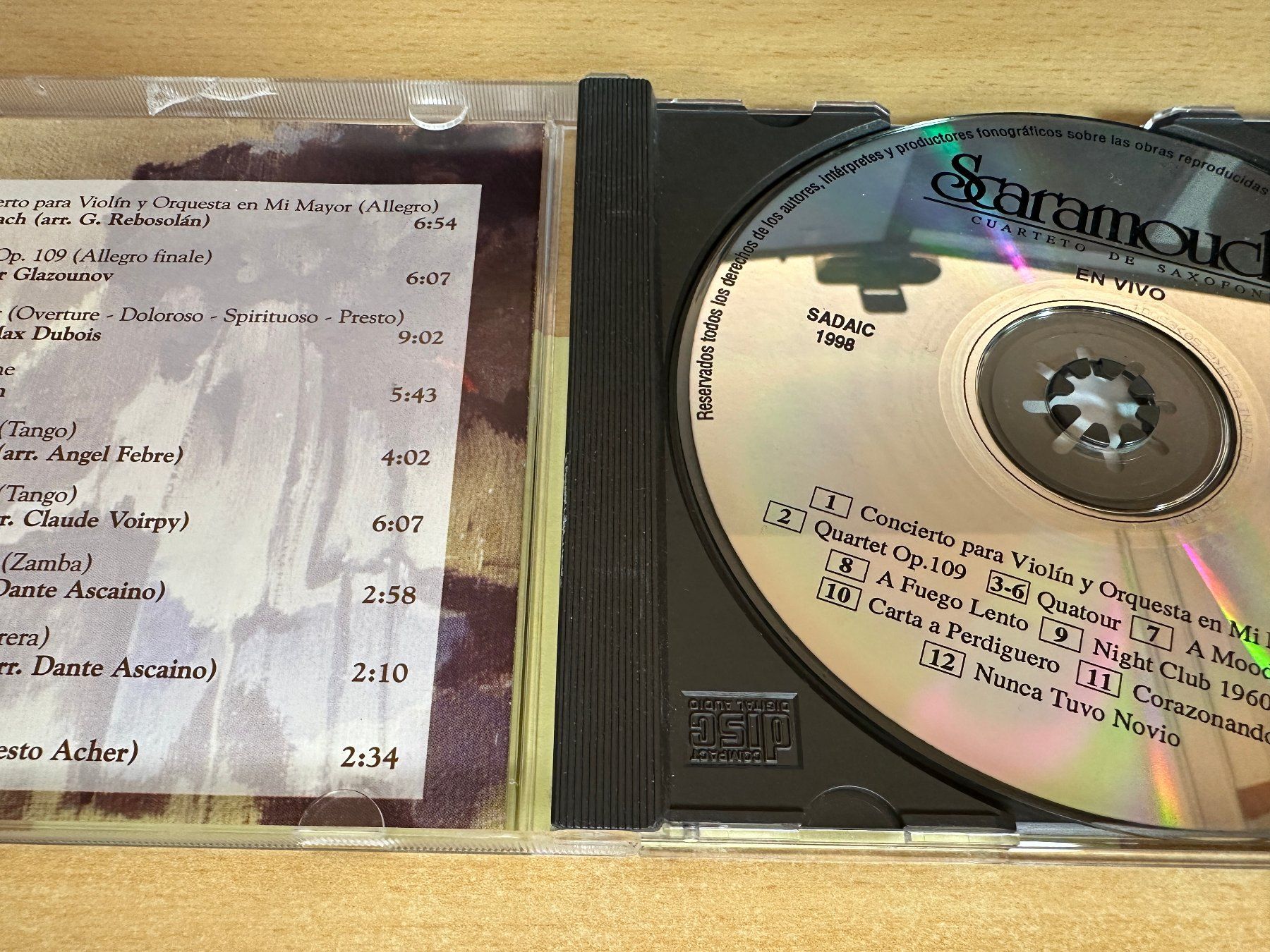 CD: S7 Scaramouche - Cuarteto De Saxofones – Usato da Rikon im Tösstal venduto da Alpenmutz 2