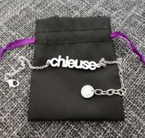 Bracelet "Chieuse" en laiton argenté de Félicie Aussi