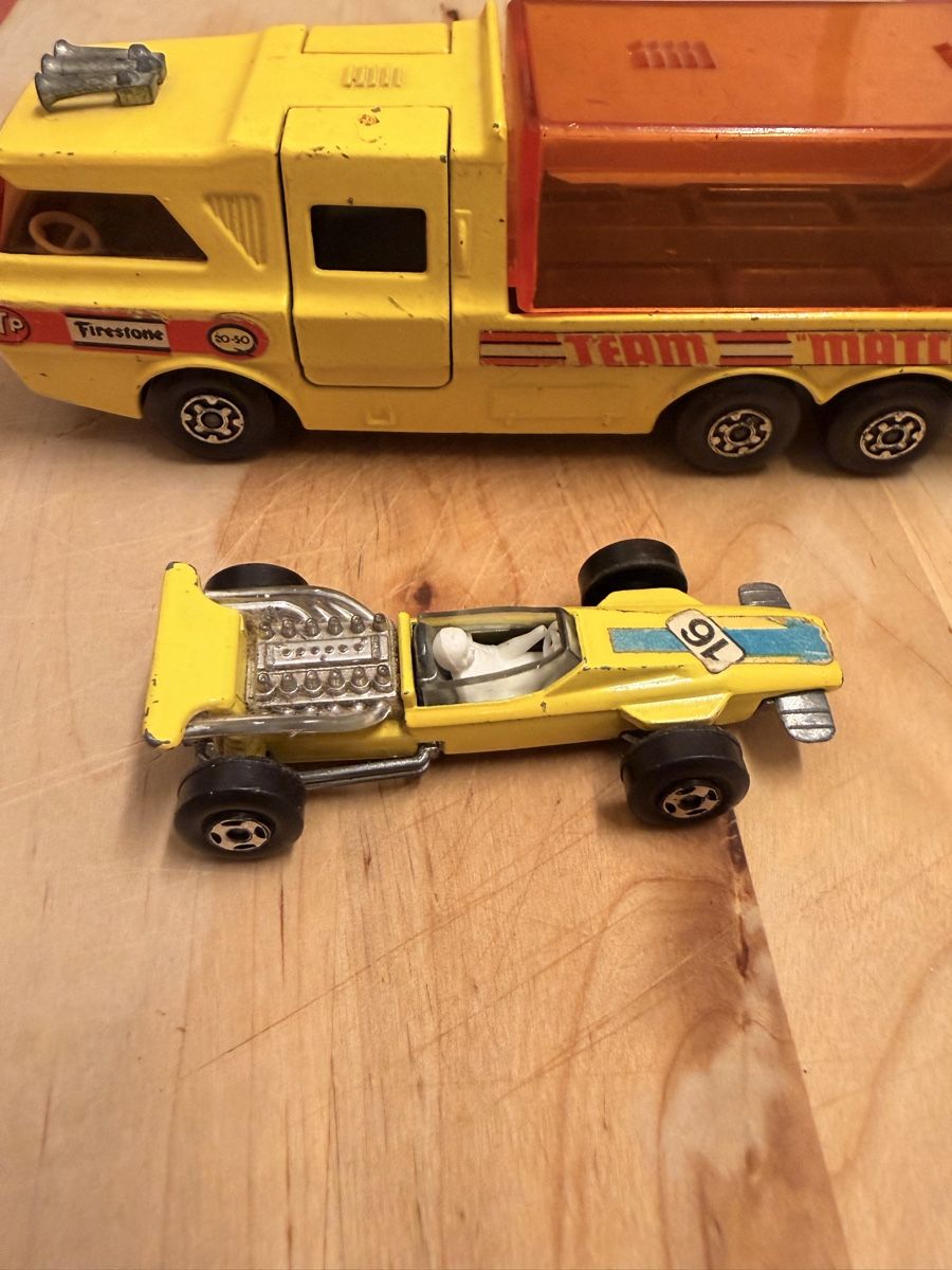 Matchbox Modellautos: Matchbox Superkings Renntransporter – Gebraucht aus Wabern von Housi78 5