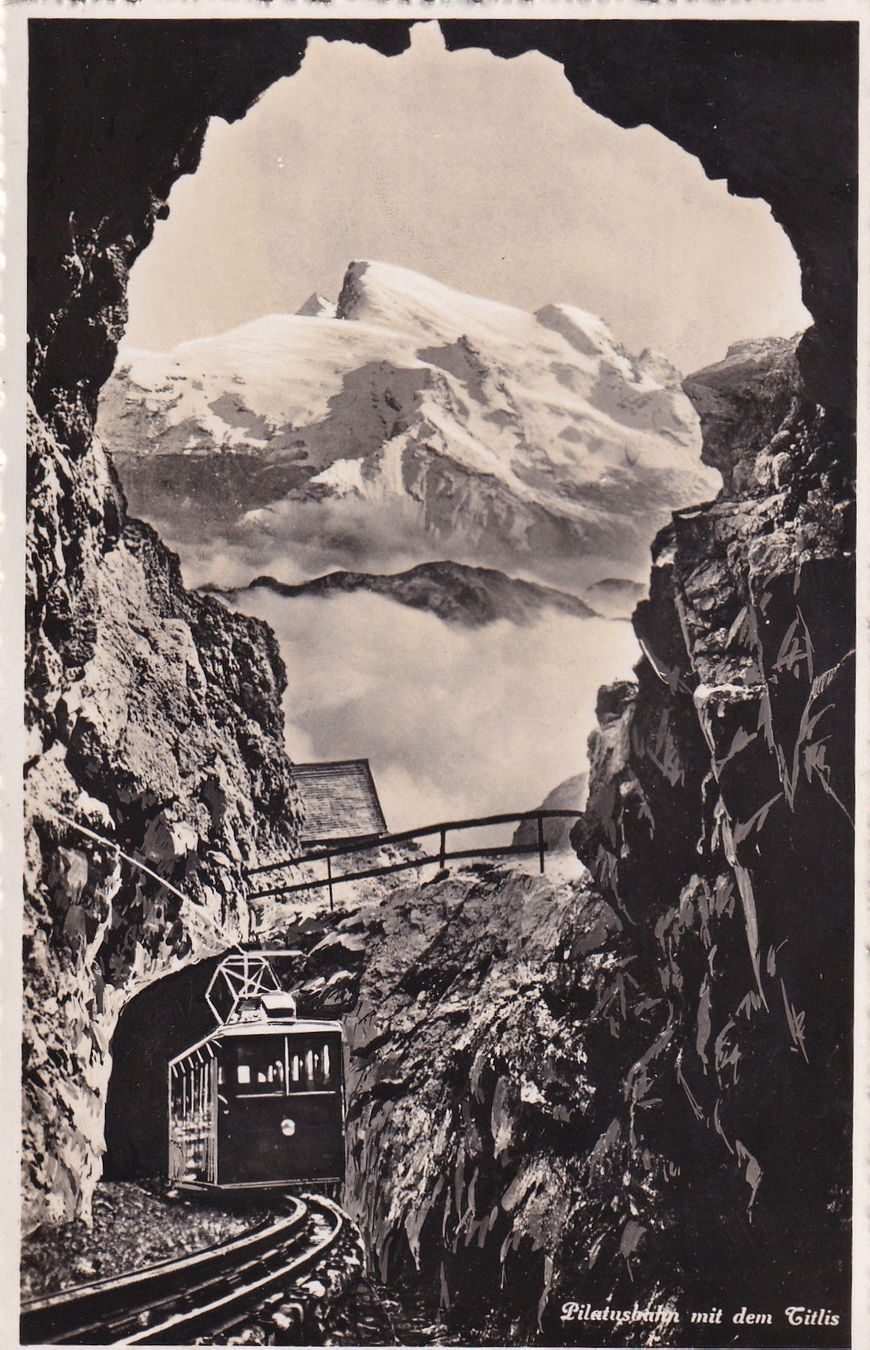 Cartoline postali: Pilatusbahn mit dem Titlis – Usato da Cormoret venduto da Pascalll2001