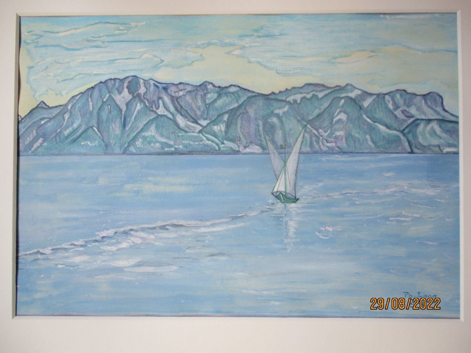 Dipinti: *** Malerei*** Ph. Lang "Regatte in Vigo, XI 76" – Usato da Pratteln venduto da Bluebird97 1