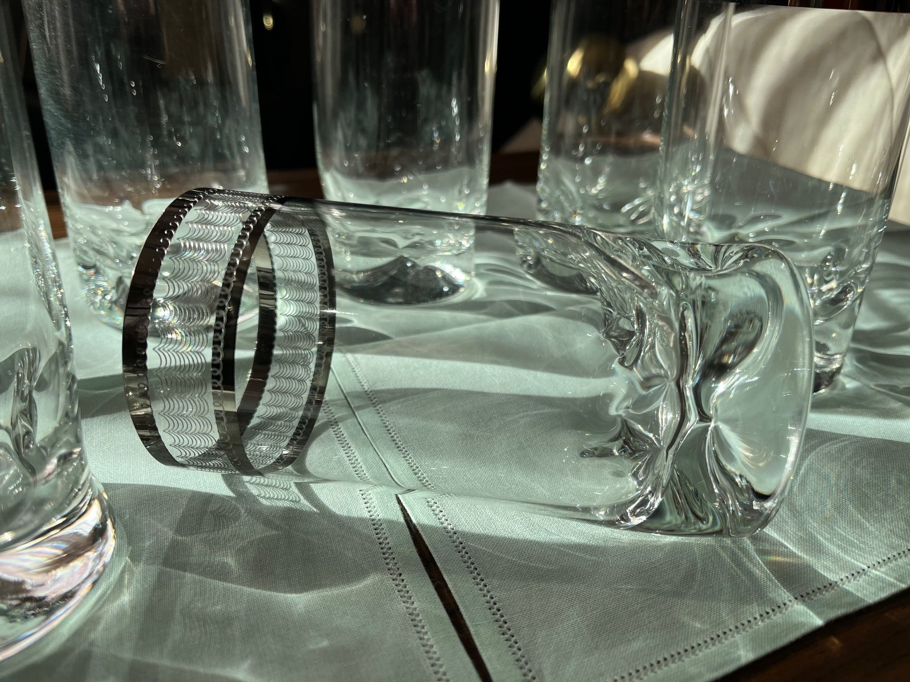 Bicchieri: Six verres à long drinks, bord argent – Nuovo (secondo la descrizione) da Genève venduto da rol_v8q2 3