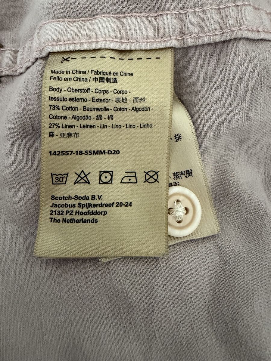 Camicie: Scotch and Soda Hemd, Gr. M hellbeige – Usato da Frauenfeld venduto da Reto89 4