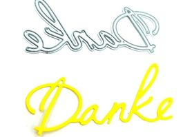 Stanzschablone Nr.667, Schrift Danke (Sizzix geeignet)
