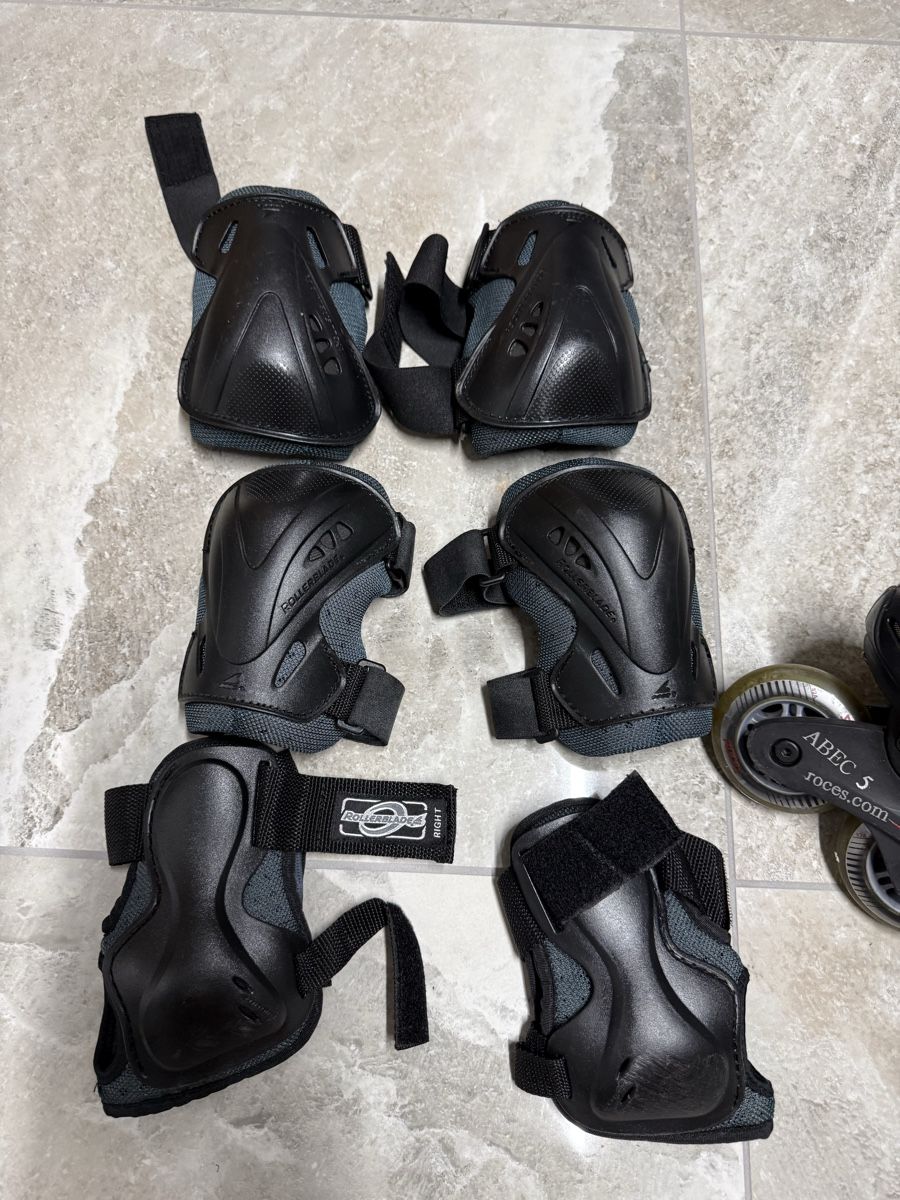 Pattini in linea & Pattini a rotelle: Inline Skates Set with Protection EU 43 used – Usato da Gross venduto da jar_2wnw 1