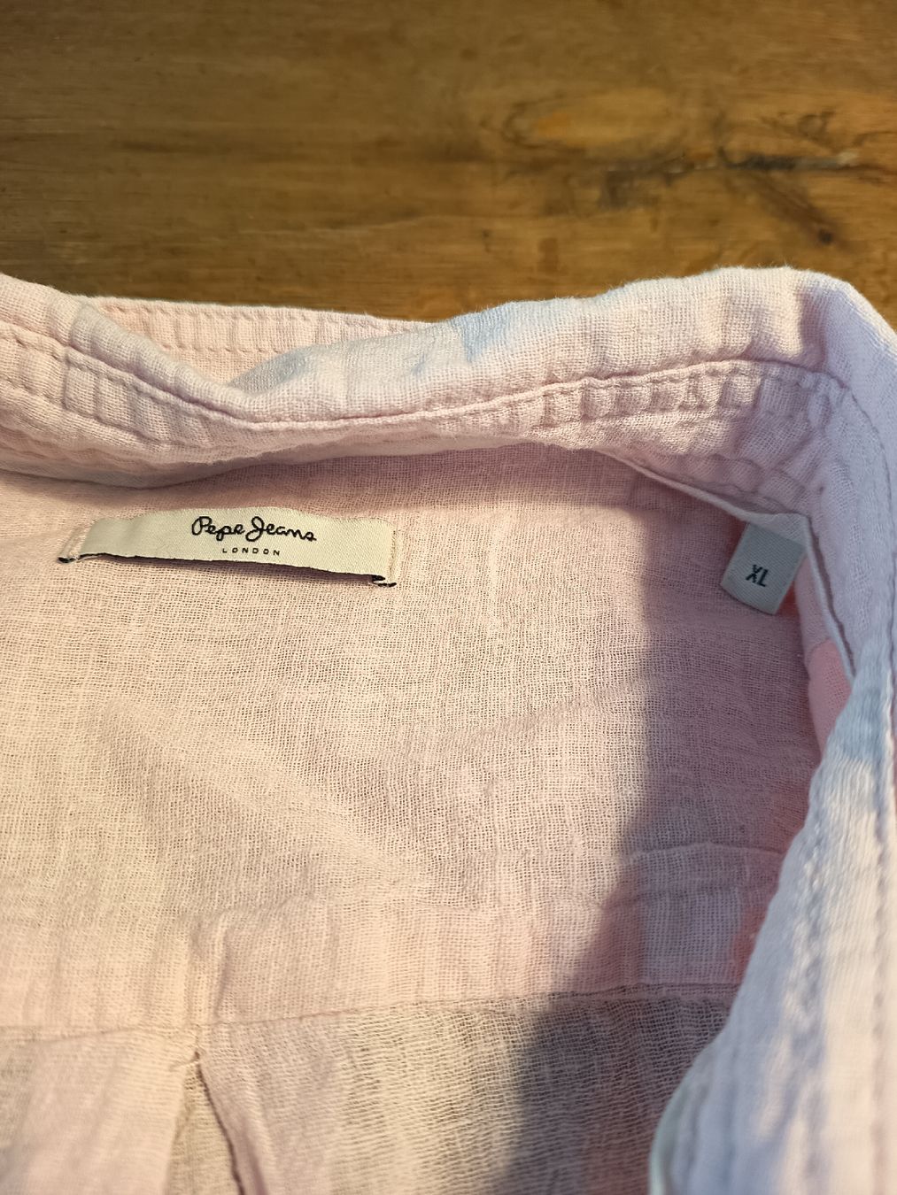Pepe Jeans Camicette: Pepe Jeans Bluse Leinen-Mix hellrosa Gr. XL – Usato da Belp venduto da lamadefi12 1