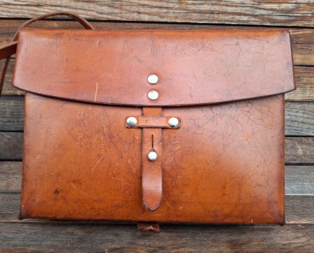 Ledertasche,Armee,Kartentasche 1975,Militär