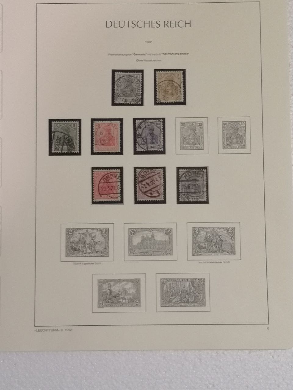 Tutti i francobolli: Deutsche Briefmarken 1862-1911. 10 Seiten. – Usato da Bern venduto da Yunkom 7