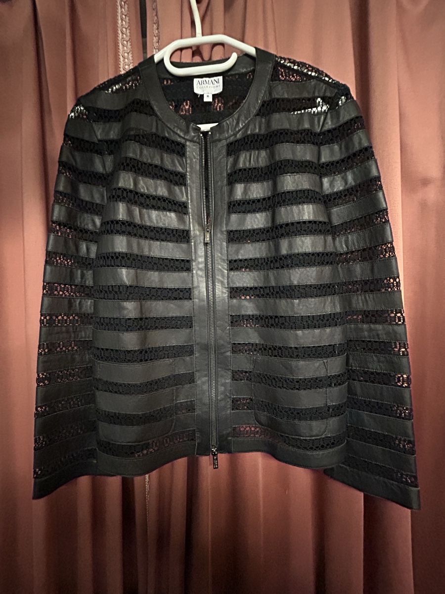 Armani Jacken: Armani Collezioni Lederjacke, Gr. 38, Schwarz, Top Zustand! – Gebraucht aus Köniz von mimi612