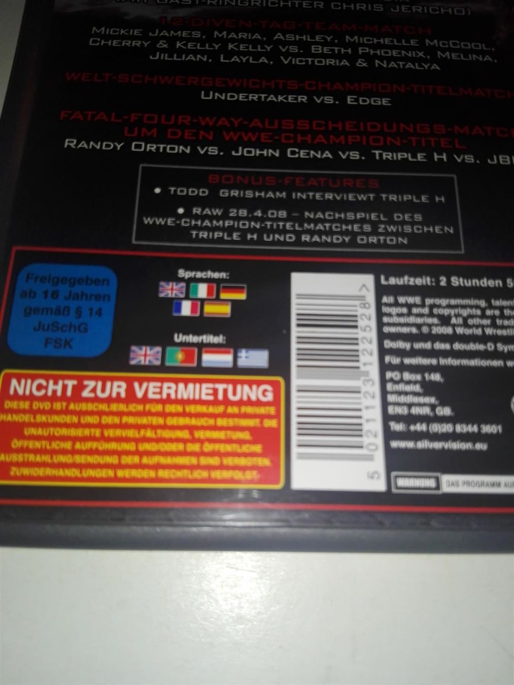 Alle DVDs: Backlash (2008)          -Silver Vision- – Gebraucht aus St. Gallen von elk2021 5