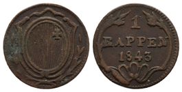 Schwyz Rappen 1843  /2215