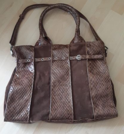 Damen Umhängetasche, Marke: DIANA & co., Leder + Kunstleder