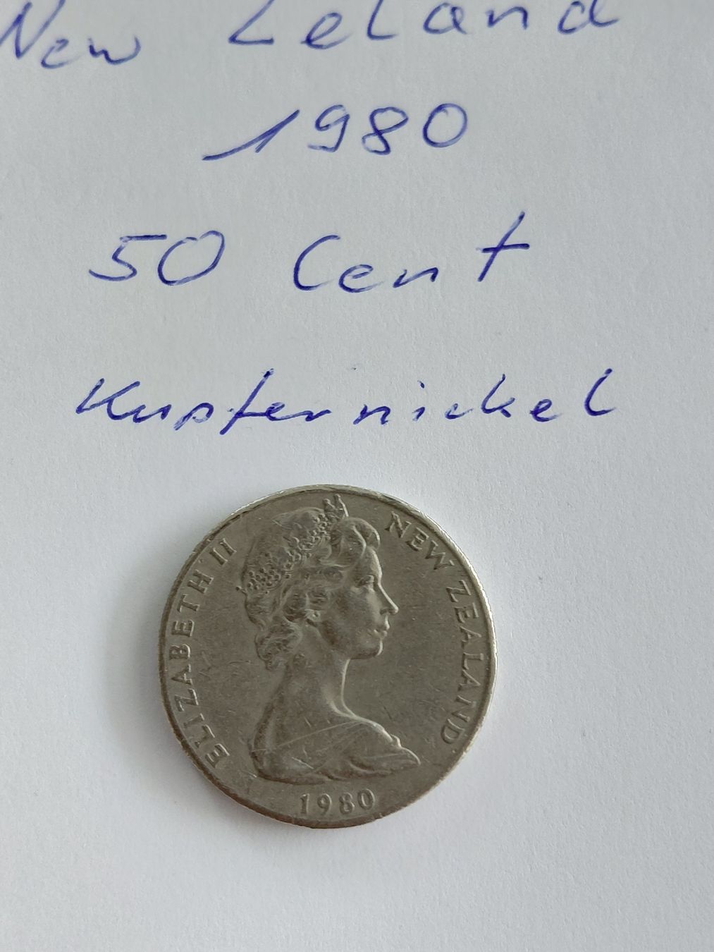 Tutti le monete: 50 Cent New Zeland 1980 – Usato da Bonaduz venduto da topolino052 1