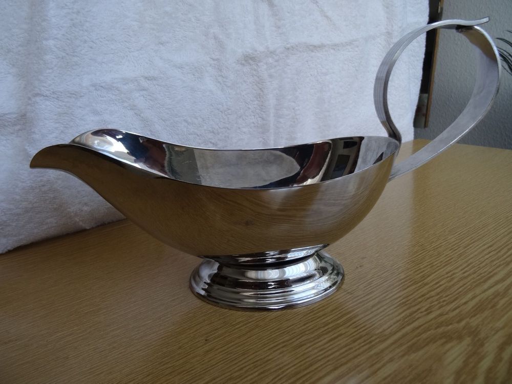 Lot De 5 Plateaux + 1 Saucière Letang Remy Paris - Inox - Fabriqué En France