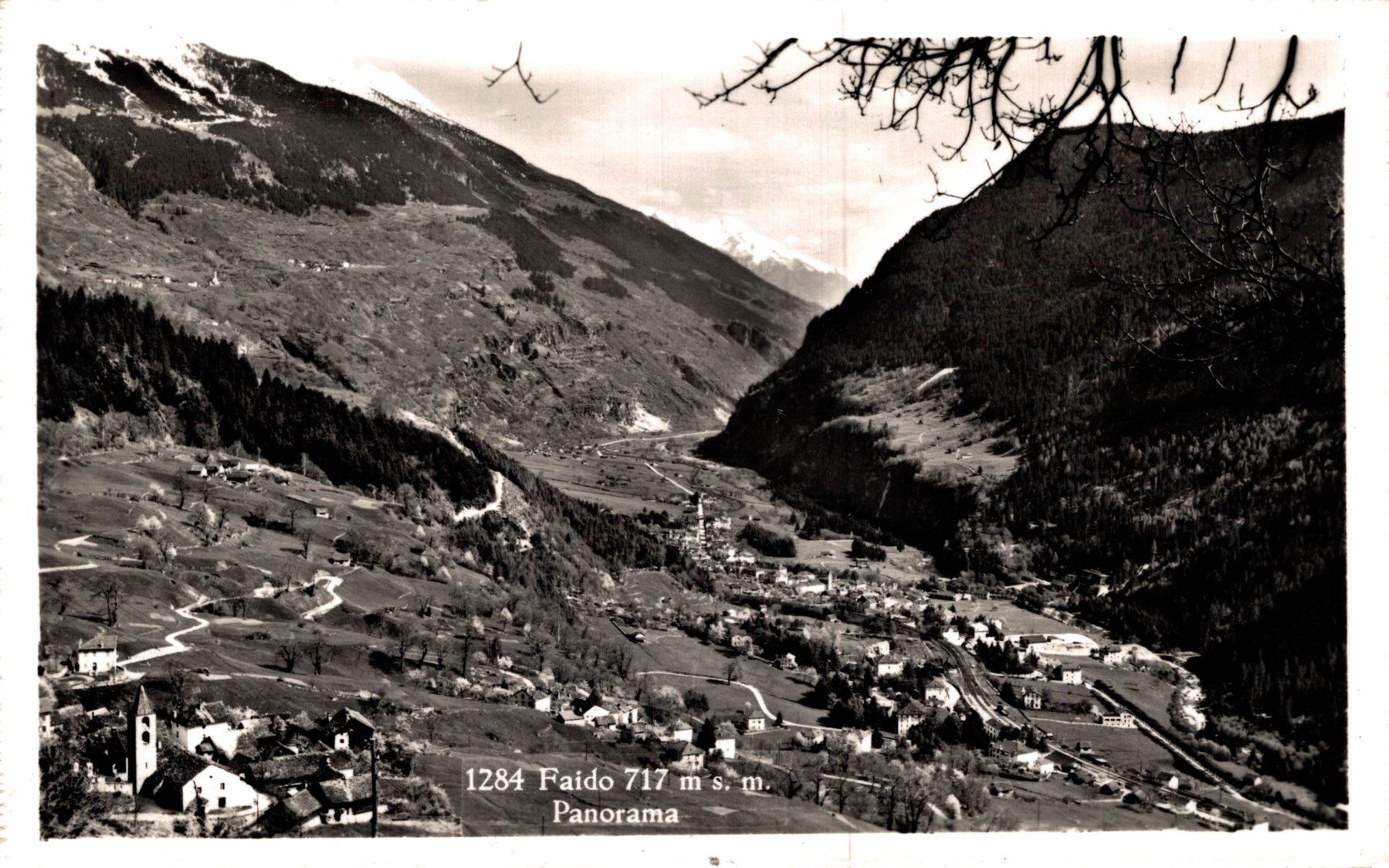 Cartoline postali: Faido 717 m.s.m. Panorama – Usato da Bronschhofen venduto da Astore