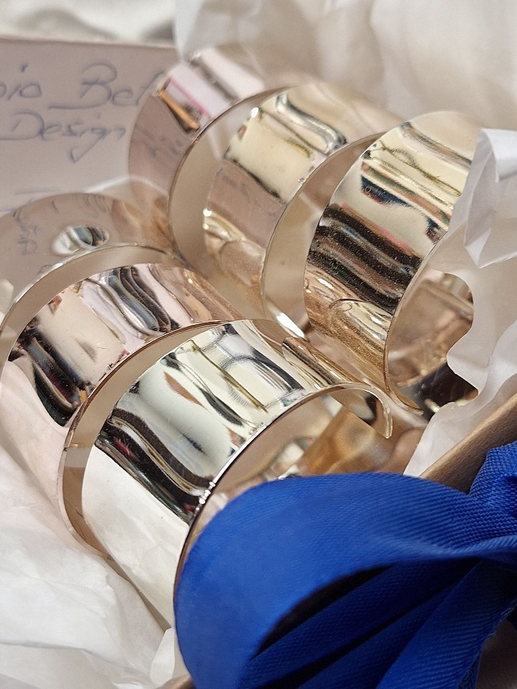 Altro in Decorazioni & Accessori: Serviettenhalter versilbert von Antonio Belucci – Usato da Rheinfelden venduto da Cleopatra2000 2