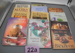 11 Betty Bossi Kochbücher, feine Dessertrezepte, Nr. 22a
