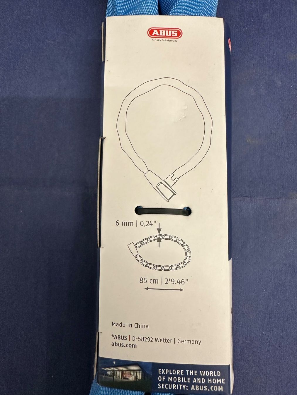 Abus Schlösser: ABUS Kettenschloss – Neu und originalverpackt aus Liestal von FuV01 1