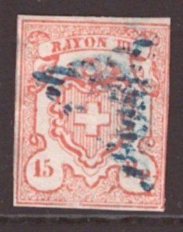 Alle Briefmarken: # 19 --- RAYON III KLEINE ZIFFER – Gebraucht aus Dübendorf von Piero2