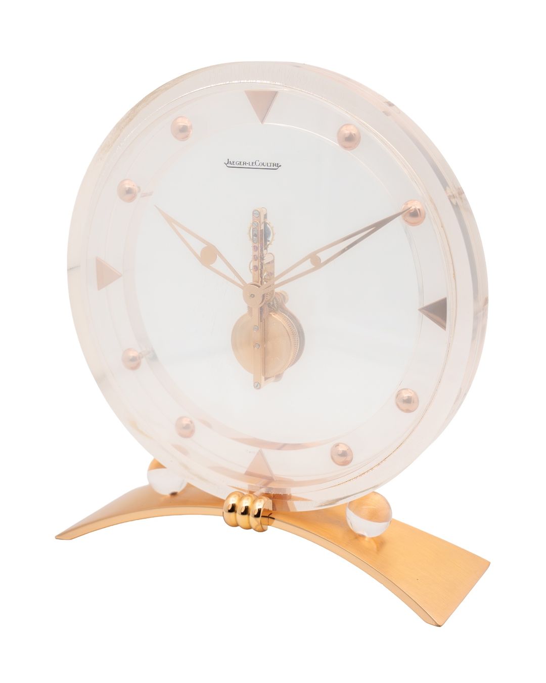 Jaeger-Lecoultre Orologi da terra & Orologi da parete: Jaeger-LeCoultre 8 Days Desk Clock Vintage Plexiglas – Usato da Genève venduto da aspaklariacollection 2