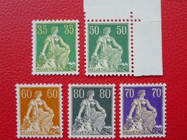 1933, Helvetia mit SCHWERT, geriffeltes Papier **, K: 300.-